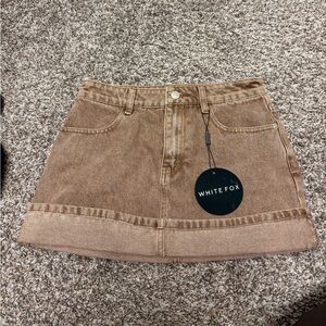 Whitefox Boutique Brown Denim Skirt
